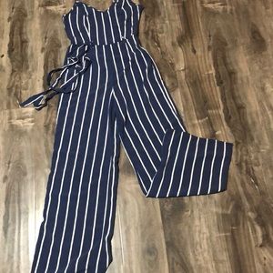 Blue and white Jumpsuit only worn once